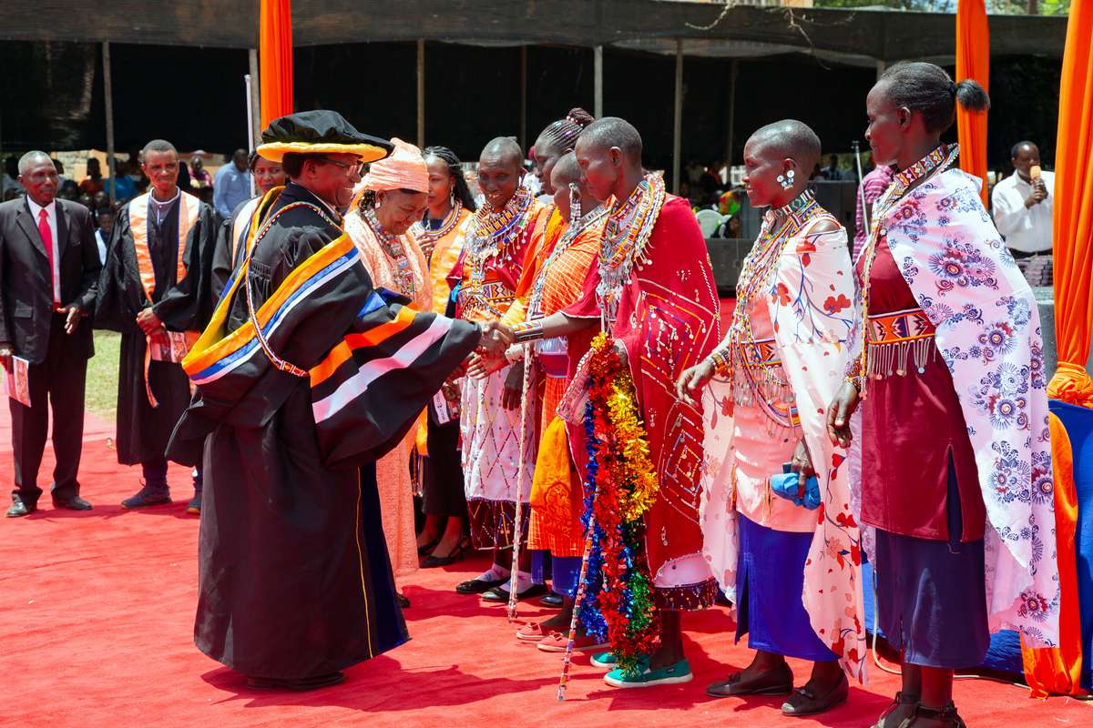 Maasai community representatives attending the 13th graduation ceremony